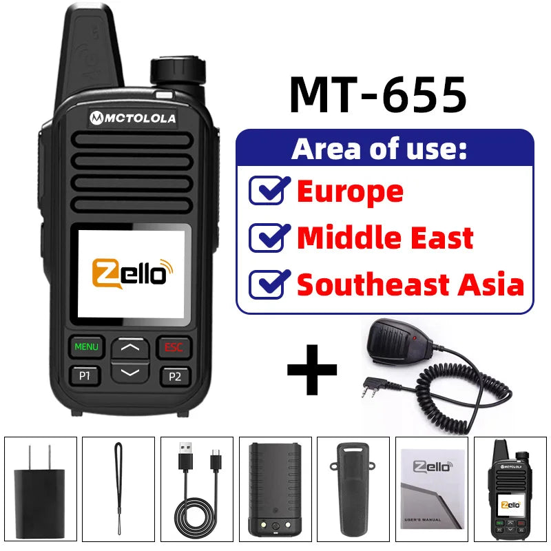 MOTOLOLA 4G Zello global high-definition sound quality walkie talkie Wi Fi  Android Bluetooth Type-C fast charging Global PTT