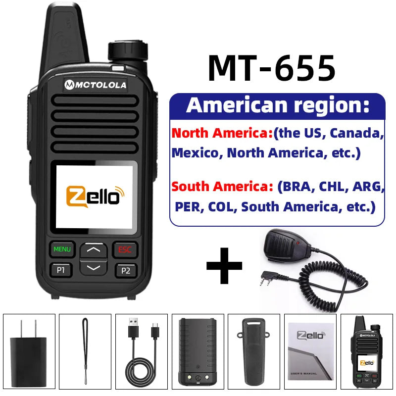 MOTOLOLA 4G Zello global high-definition sound quality walkie talkie Wi Fi  Android Bluetooth Type-C fast charging Global PTT