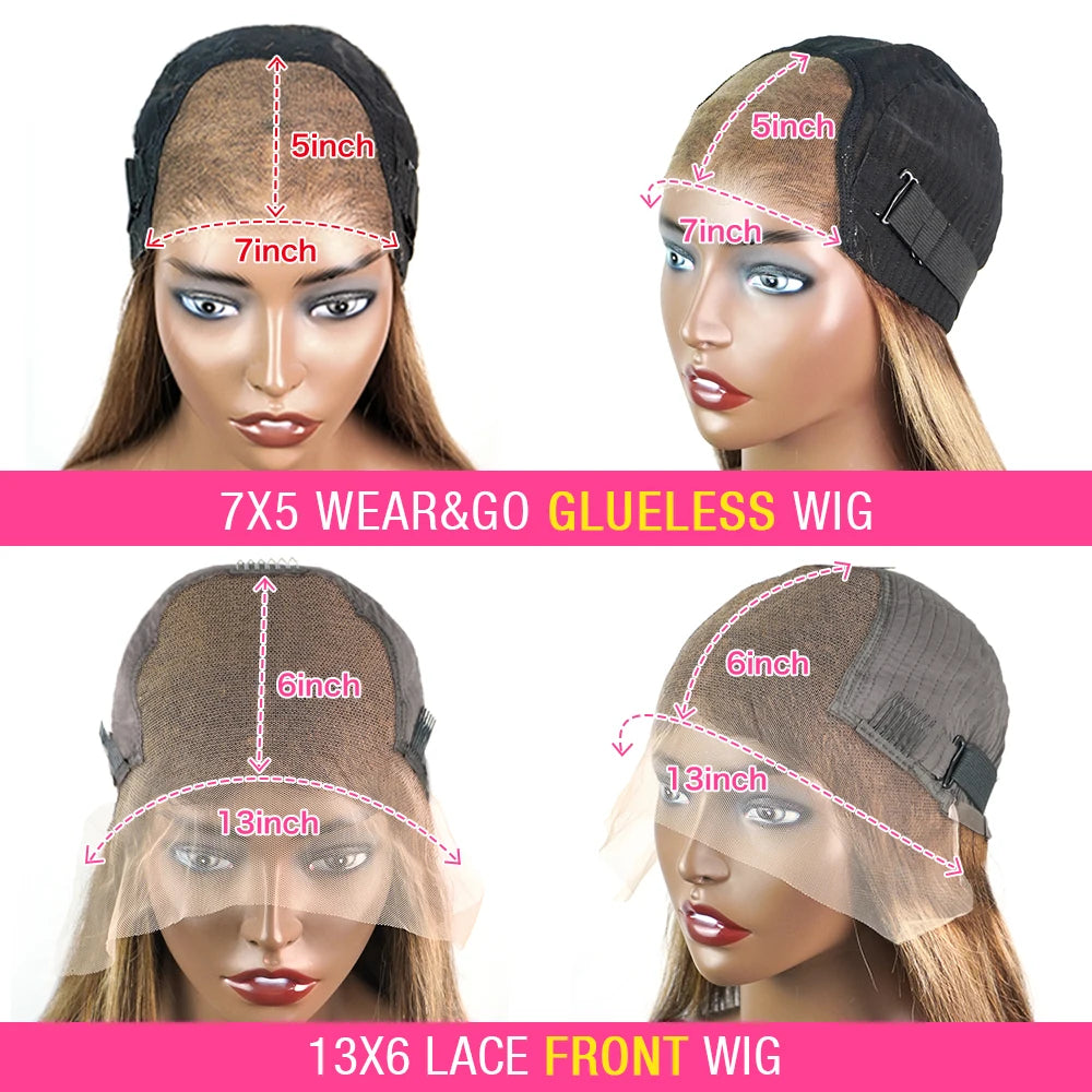 Curly Honey Blonde Glueless Wig Human Hair Ready To Wear And Go Pre Plucked 13x6 Hd Water Deep Wave Lace Frontal Wig For Women