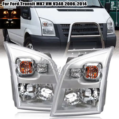 Auto Headlight For Ford Transit MK7 Van V348 2006 -2010 2011 2012 2013 2014 Headlamp Day Light Turn Signal Light Car Accessories