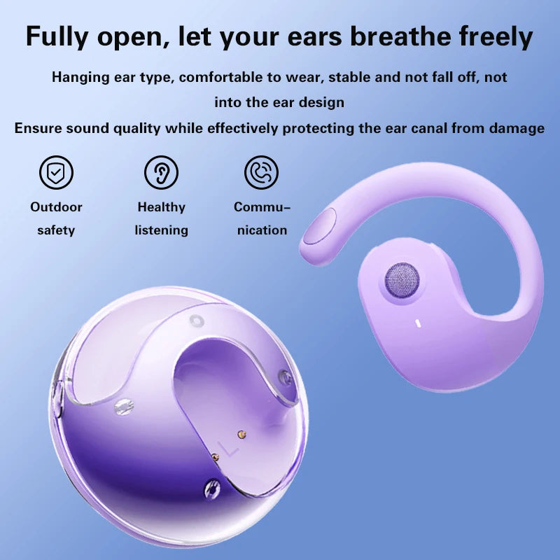 Lenovo Wireless Bluetooth AI Real-time Language Translation Earphones 144 Languages Ear Hanging Headphone Translator For Busine