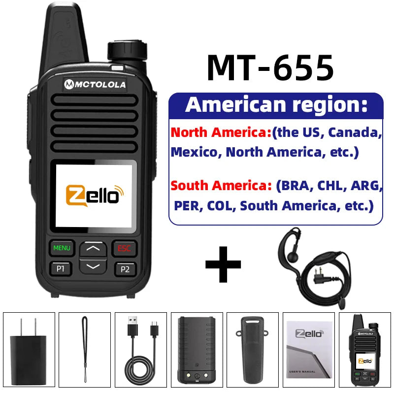 MOTOLOLA 4G Zello global high-definition sound quality walkie talkie Wi Fi  Android Bluetooth Type-C fast charging Global PTT