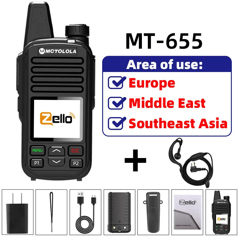MOTOLOLA 4G Zello global high-definition sound quality walkie talkie Wi Fi  Android Bluetooth Type-C fast charging Global PTT